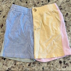 Boys Ralph Lauren shorts.Worn once. Multi colored- Blue, yellow, pink and green.